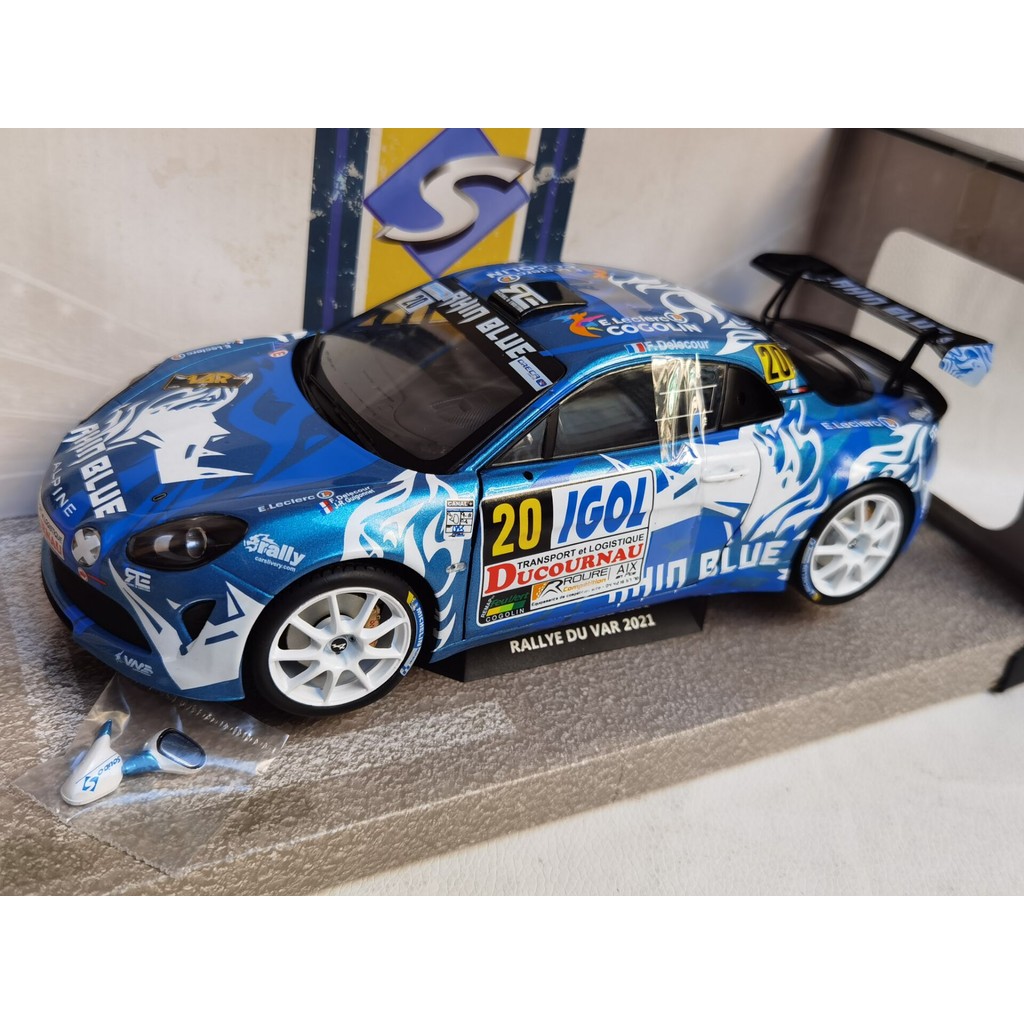 SOLIDO 1/18 ALPINE A110 #20 2021 Renault Arbin Racing Model Out of Print Car Model-