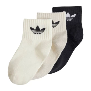 adidas ไลฟ์สไตล์ ถุงเท้าหุ้มข้อสูงปานกลางสำหรับเด็ก (3 คู่) เด็ก สีดำ JJ1992