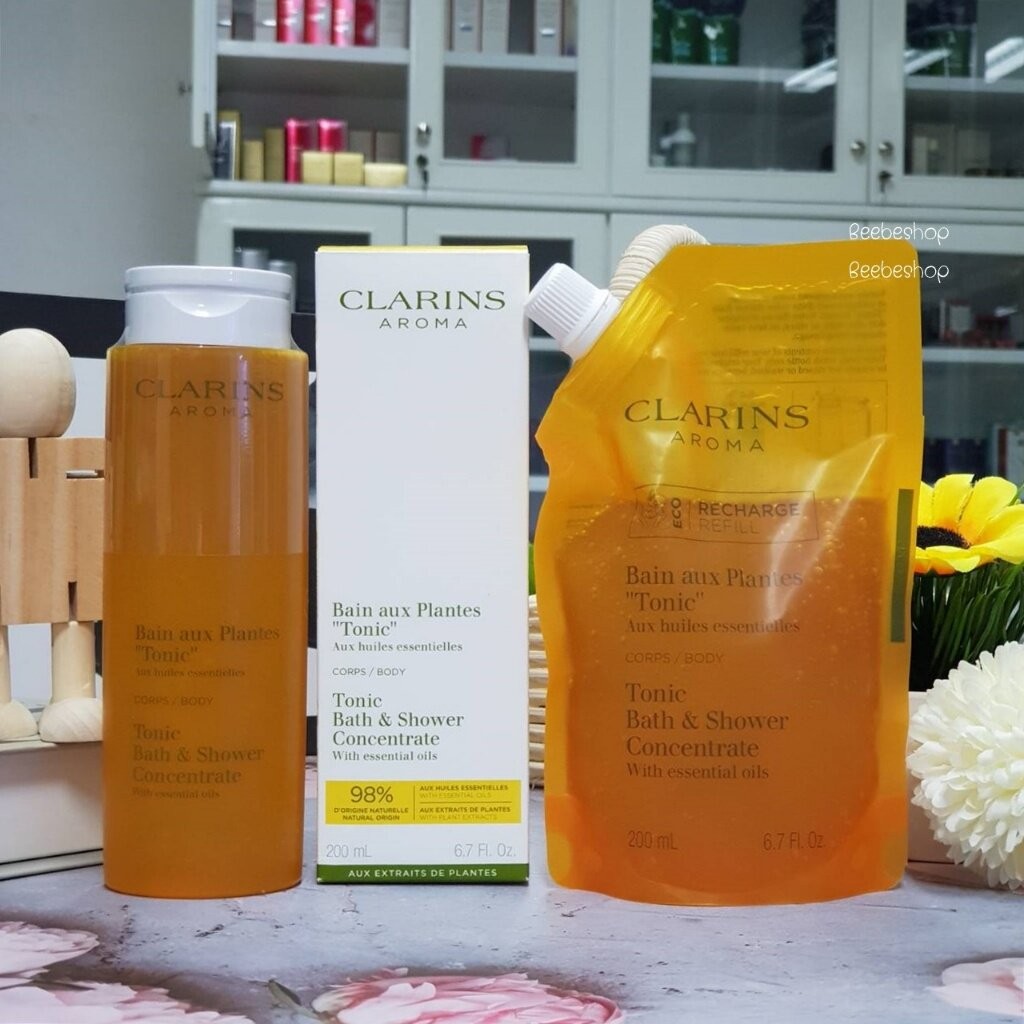CLARINS Tonic Bath Shower Concentrate 200ml เจลอาบน้ำ สูตรใหม่
