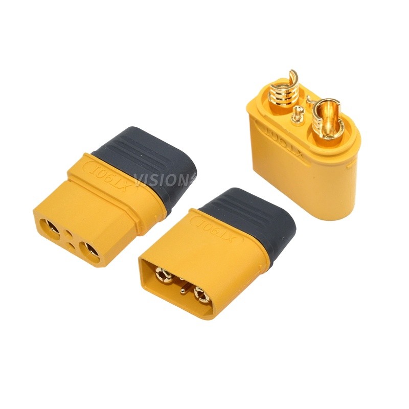2 ชิ้น/ล็อต Emmes XT90I Dual Signal Pin รุ่นเครื่องบิน Connector XT90 (2+2) ปลั๊ก AMAS รุ่นสายไฟ