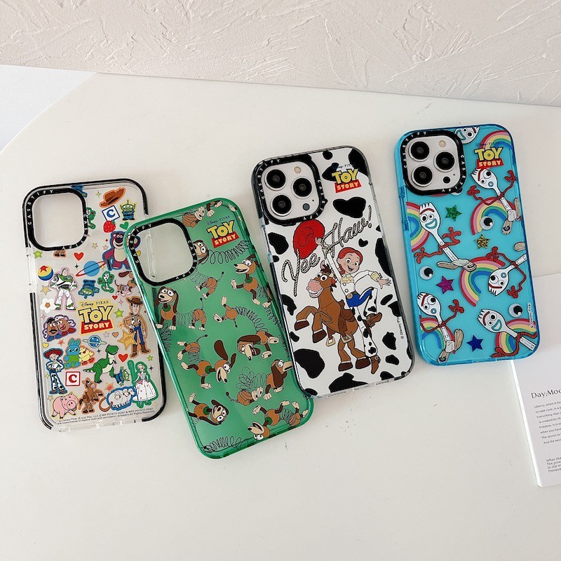 Disney Pixarการ์ตูนToy Story Clear Casetifyเคสโทรศัพท์สําหรับiPhone 16 15 14 13 12 11 Pro Max Plus M