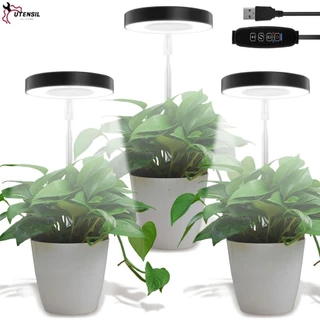 ไฟ LED Grow Light สําหรับพืชในร่ม 48 LED พืชเติบโตไฟพร้อมตัวจับเวลา 3 ตัว และ 9 ระดับหรี่แสงได้ปรับความสูง