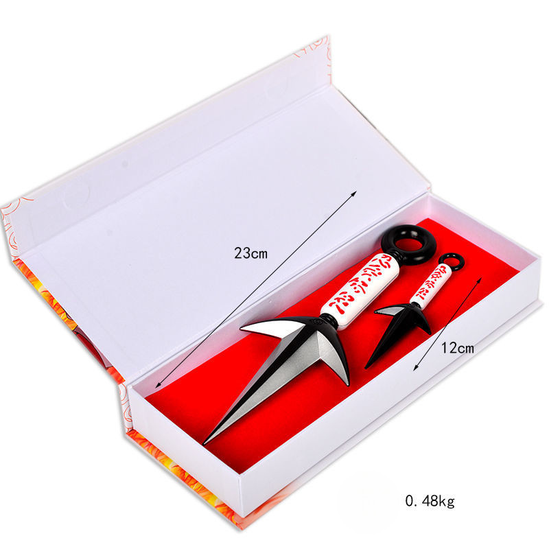 NARUTO -ナルト- Kunai Hidan Hatake Kakashi Momochi Zabuza Alloy Hand Sword Weapon Model