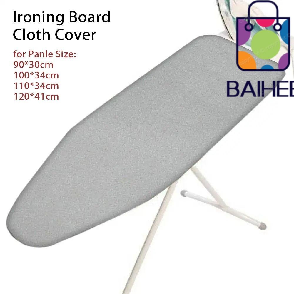 Baihee 1 ชิ้นที่รองรีด,ขอบยืดหยุ่นผ้าฝ้ายหนา Padding เหล็กความร้อน Shield, ผ้าทนทานฝาครอบคราบทน Universal ฝาครอบรีดผ้าสําหรับโต๊ะรีดผ้า