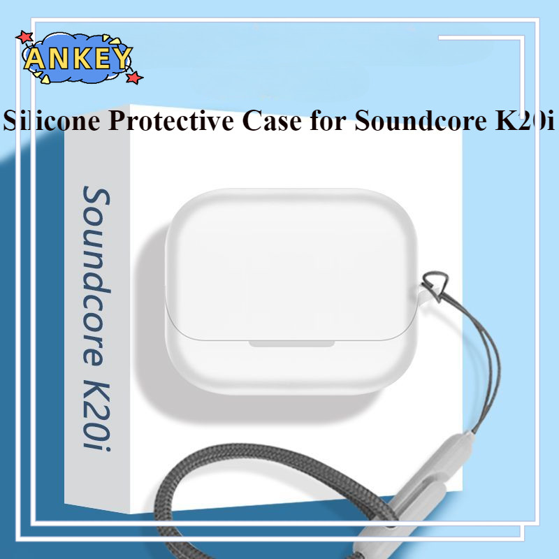 Case for Anker Soundcore K20i Protective Nylon Lanyard Soft Cover Shells Anti Dust Sleeve Hand Rope Strap Accessories