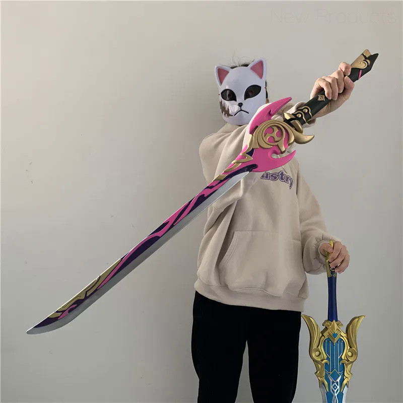 🎈 100cm Mistsplitter Reforged Sword Genshin Impact Sword Kamisato Ayaka Sword Cosplay Sword Weapon P