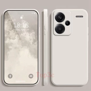 เคส Redmi Note 13 Pro + 5G สีทึบ Redmi Note13 Pro Plus 5G เคสซิลิโคนป้องกันการตกสีธรรมดาเรียบง่าย YT