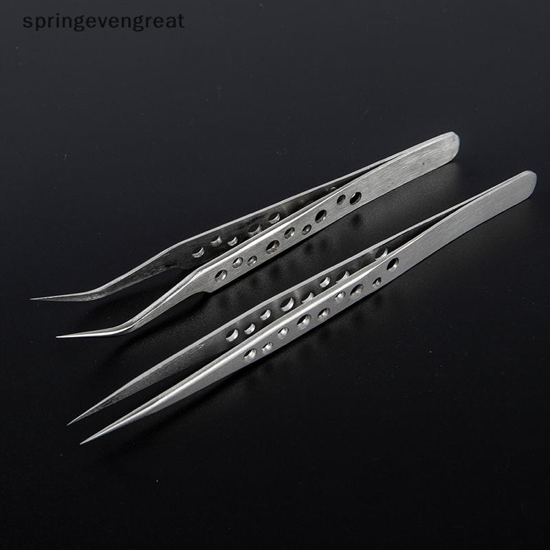 Springevengreat ESD แหนบอุตสาหกรรม Anti-static Anti-Magnetic แหนบสแตนเลส Springevengreat