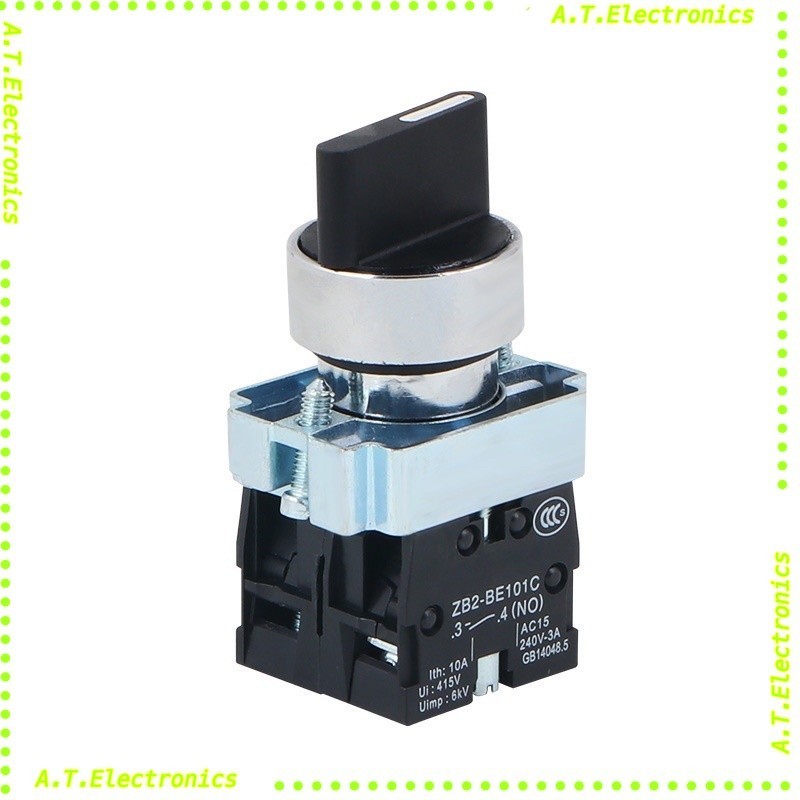 ถูกสุด! ZB2）XB2-BD33C XB2-BD25 XB2-BD33 BD45 BD53สวิทช์ปุ่มลูกบิดสามเกียร์พร้อมส่ง