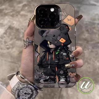 การ์ตูนแฟชั่นหมีความรุนแรงเย็น เคส Realme C53 C71 C75 C55 C20 C35 C51s C67 C25 C12 C21 C20A C17 Note 50 60 C33 C30 C15