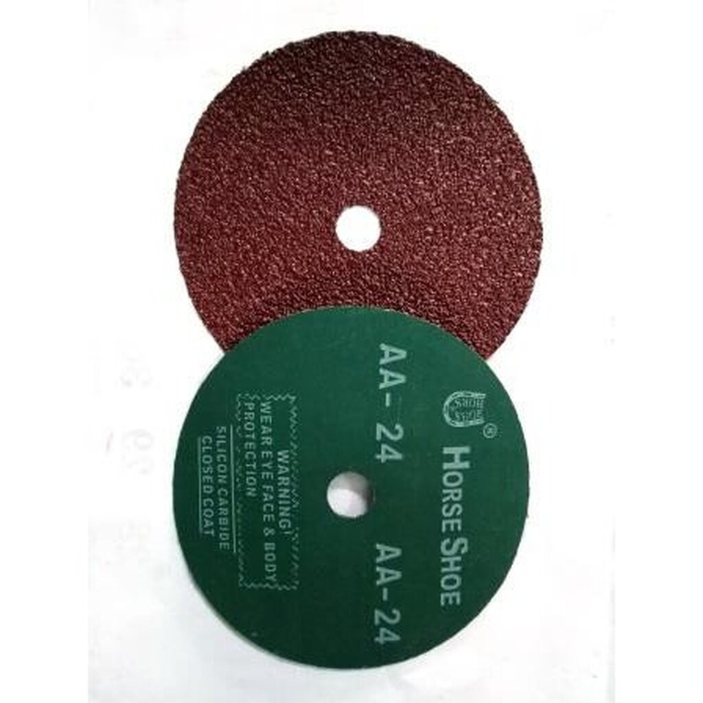 HORSE SHOE กระดาษทรายกลม 7 x 7/8 นิ้ว บรรจุ 25 ใบ ตราเกือกม้า