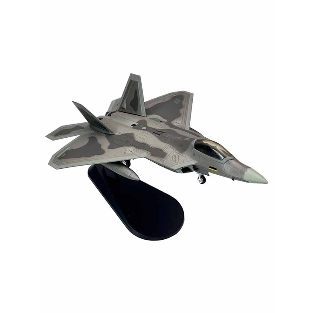 Vivi ของเล่น1/100 F-22 F22 Raptor Fighter เครื่องบินรุ่นทหารจำลองผลิตภัณฑ์สำเร็จรูปเครื่องประดับของเล่นโลหะ ojav