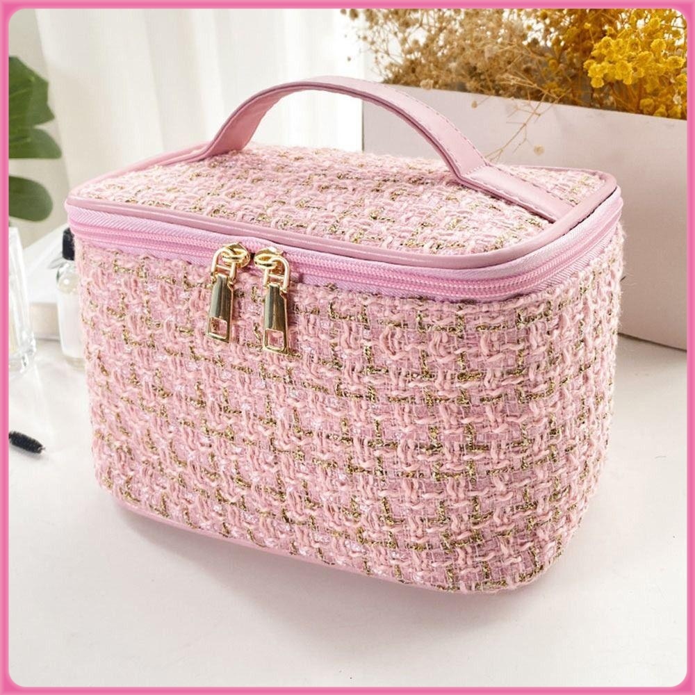 Makeup Bag กระเป๋าเครื่องสำอางและอุปกรณ์เสริมกรูมมิ่ง กันน้ำและใช้งานง่าย