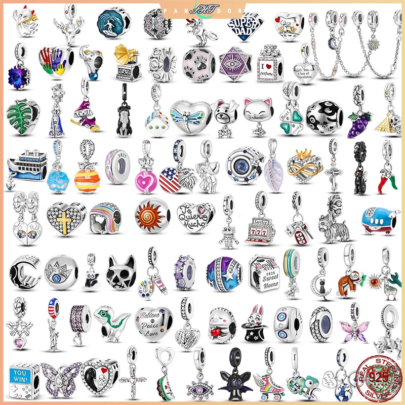 ใหม่ plata de ley S925 เงินสเตอร์ลิง Super Day ลูกปัด Fit charms ลูกปัด 925 สร้อยข้อมือลูกปัดสําหรับเครื่องประดับทําผู้หญิง charm