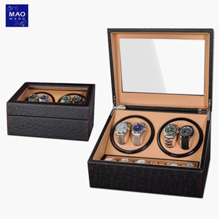 MAO กล่องเก็บนาฬิกา4+6 แบบหมุนอัตโนมัติ หรูหรา เหมาะสำหรับเป…