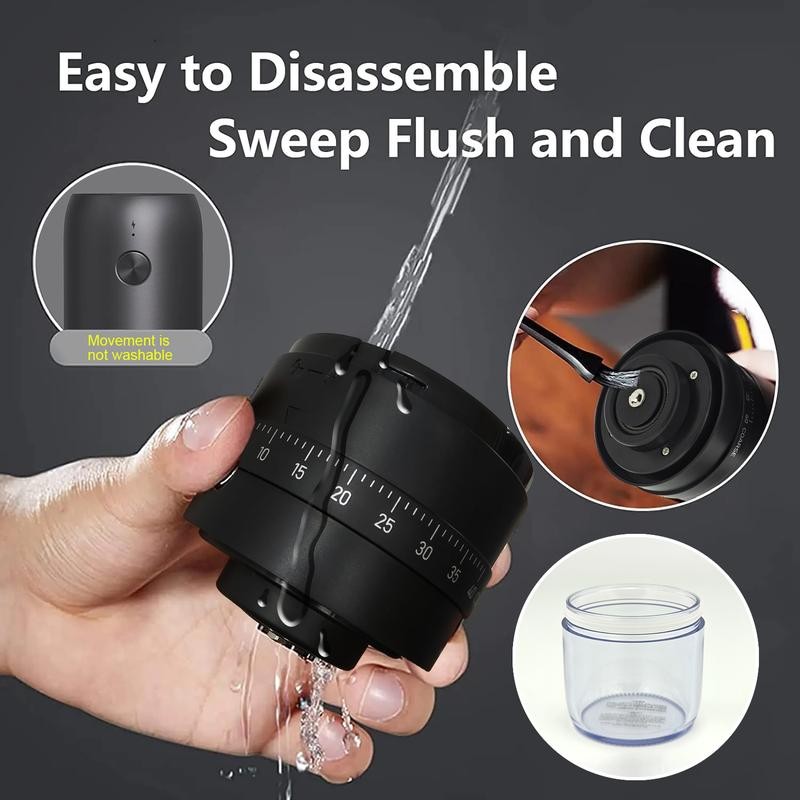 เครื่องบดกาแฟไฟฟ้า มาใหม่ มืออาชีพ ปรับภายนอกได้ เครื่องบดถั่ว แบบพกพา Electric coffee grinder 1800mAh ชาร์จUSB Type-C รูปที่ 5