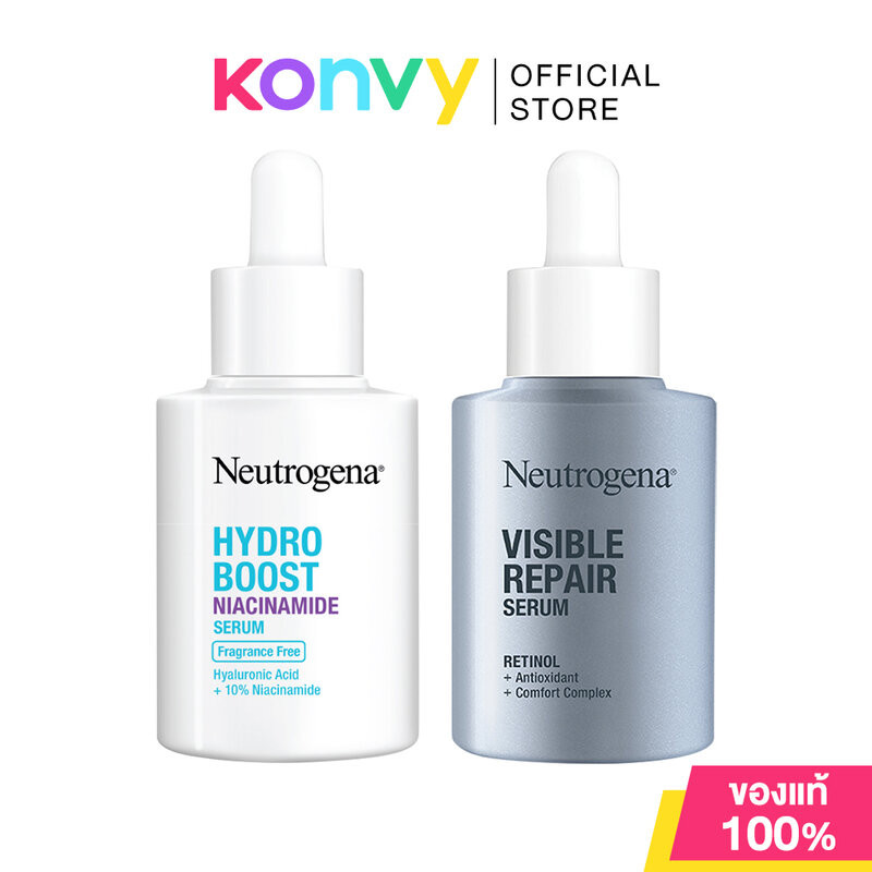 Neutrogena Serum นูโทรจีนา เซรั่มบำรุงผิวหน้า 30ml (Hydro Boost/Visible Repair)
