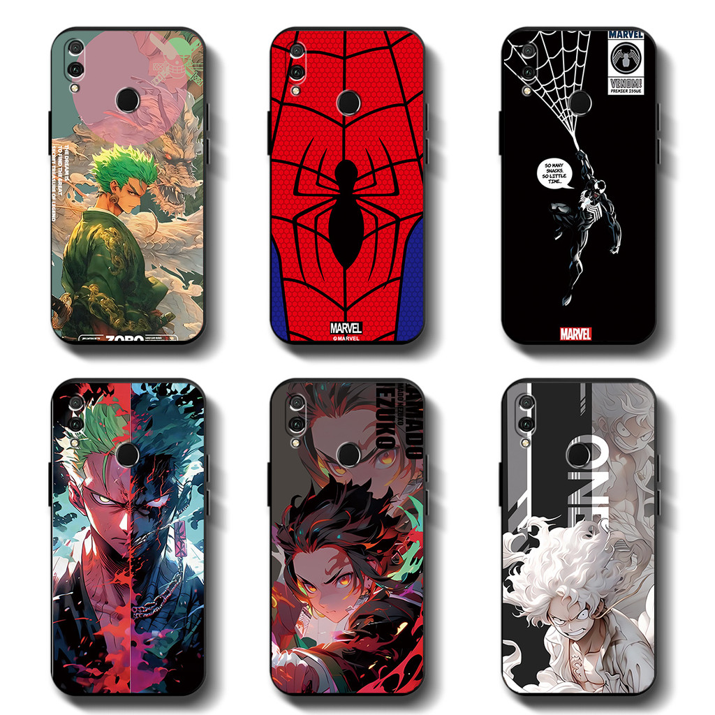 Softcase Huawei Y9 2019 / honor 8x / nova 3i / nova 4e Anticrack Casing คุณภาพสูง TPU cover Full Protection Silicon Black Rubber Case
