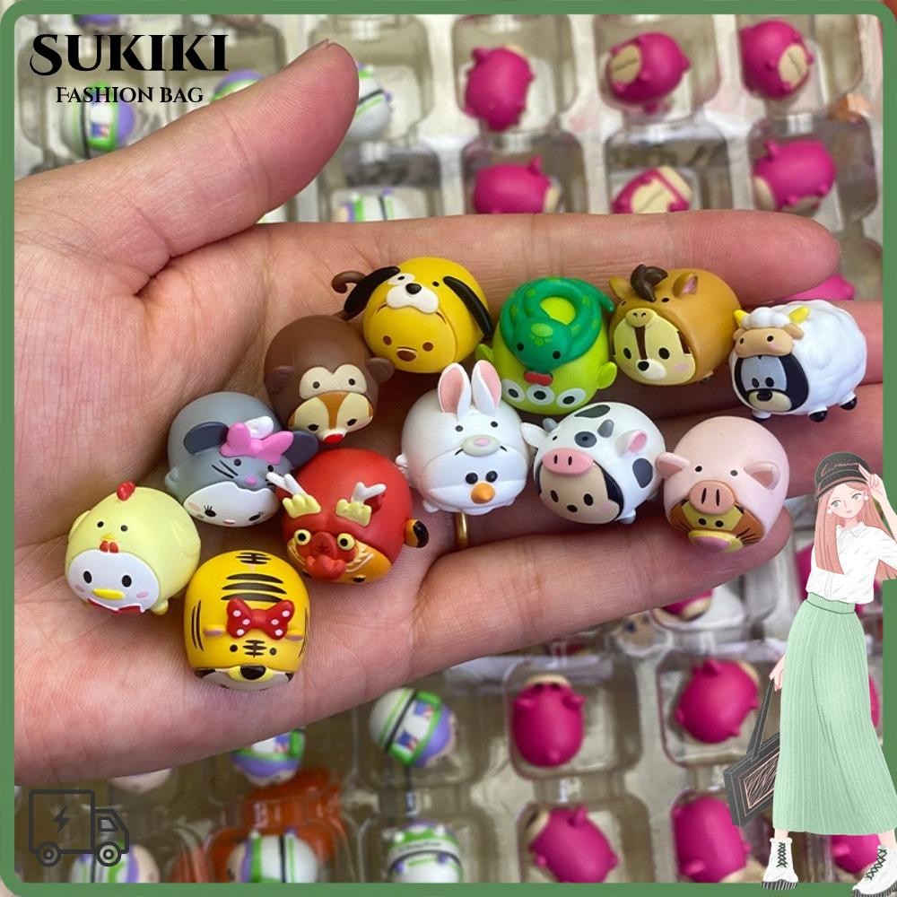 Sukiki 12/28 ชิ้นกระเป๋า, Mini Bean Buzz Lightyear Dis ney กล่อง, ของเล่นน่ารัก St ory สตรอเบอร์รี่หมีอุปกรณ์ต่อพ่วง Bean เครื่องประดับของขวัญ