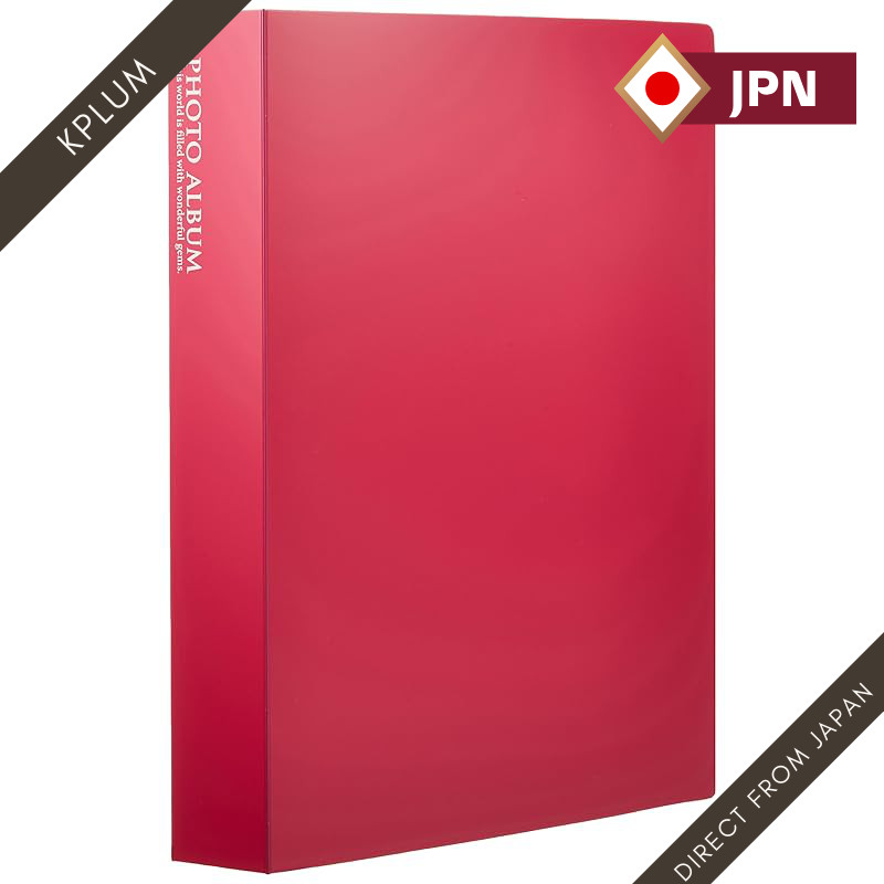 SEKISEI Album Pocket Photo Album L Size, holds 160 photos, L 151-200 pieces, Pink KP-160