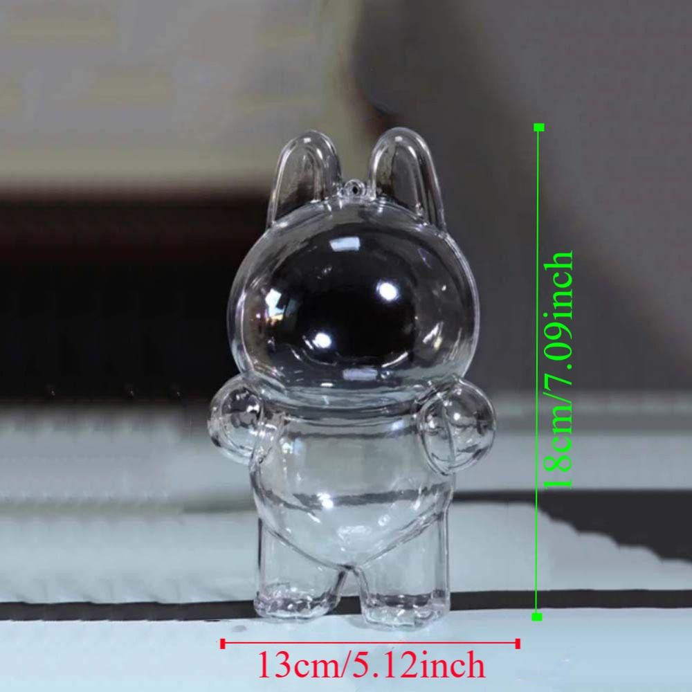 Quantu Labubu Protective Shell กันน้ําป้องกันการสูญหาย|Labubu Storage Bag, Collectible Peadant ป้องกันฝุ่นที่ถอดออกได้โปร่งใสกันฝุ่นกลางแจ้ง