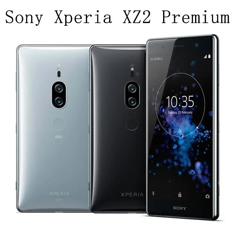 Sony Xperia XZ2 พรีเมี่ยม SO-04K H8116 H8166 4G โทรศัพท์มือถือ NFC 6G+64GB 5.8 19MP+12MP+13MP OctaCo