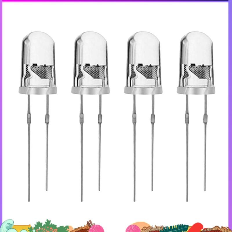 Super 100 ชิ้น/ล็อต 5 มิลลิเมตรรอบ Uv Led Diode Super Bright Water Clear ไฟ Led โคมไฟสี