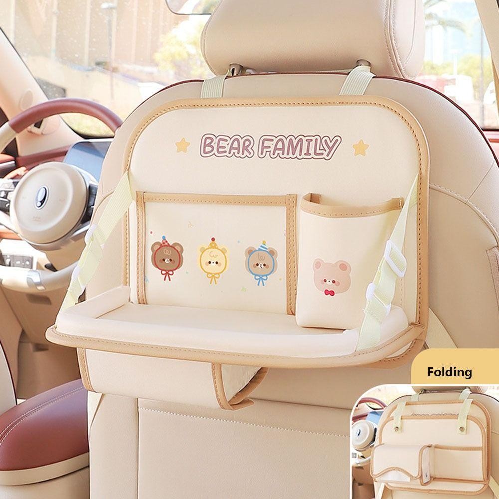 เจ็ดโฮม3จถาดเบาะหลังรถประหยัดพื้นที่ถาดอาหาร โต๊ะเบาะหลังรถพับได้ขนาดเล็กความจุขนาดใหญ่พับกันน้ํารถโต๊ะรับประทานอาหารทํางานภายในรถ - รูปที่ 6