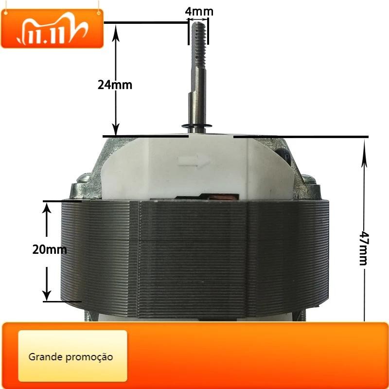 QSJZHY YJ58-20 CCW/CW ตามเข็มนาฬิกา 2 เสา 4 มม.เพลา Dia 2600RPM Shaded Pole มอเตอร์ AC220V 14-17W รอ