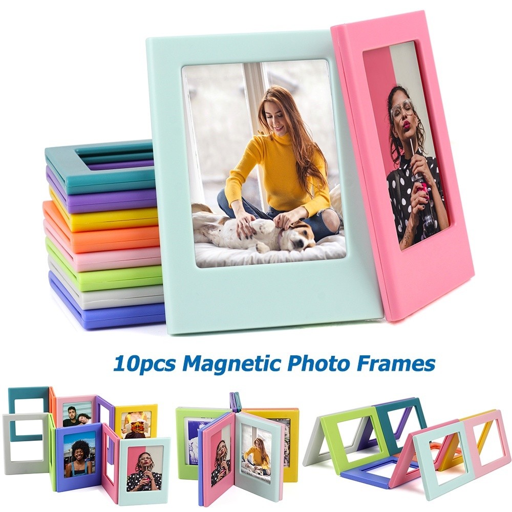 10x DIY Colo Film Magnetic Fridge Photo Frame - Fujifilm Instax Mini 7 8 9 11 12 40 Link Liplay Evo