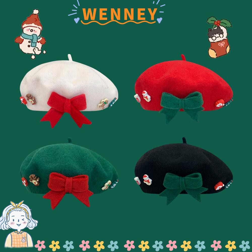 Wenney หมวกเบเร่ต์คริสต์มาส, หมวกขนสัตว์ฤดูหนาวที่อบอุ่น