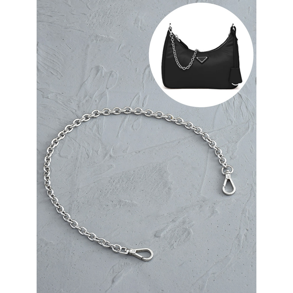เหมาะสําหรับ prada prada Underarm Bag Decorative Chain Three-in-One Nylon hobo Bag Chain สายคล้องไหล่อุปกรณ์เสริม