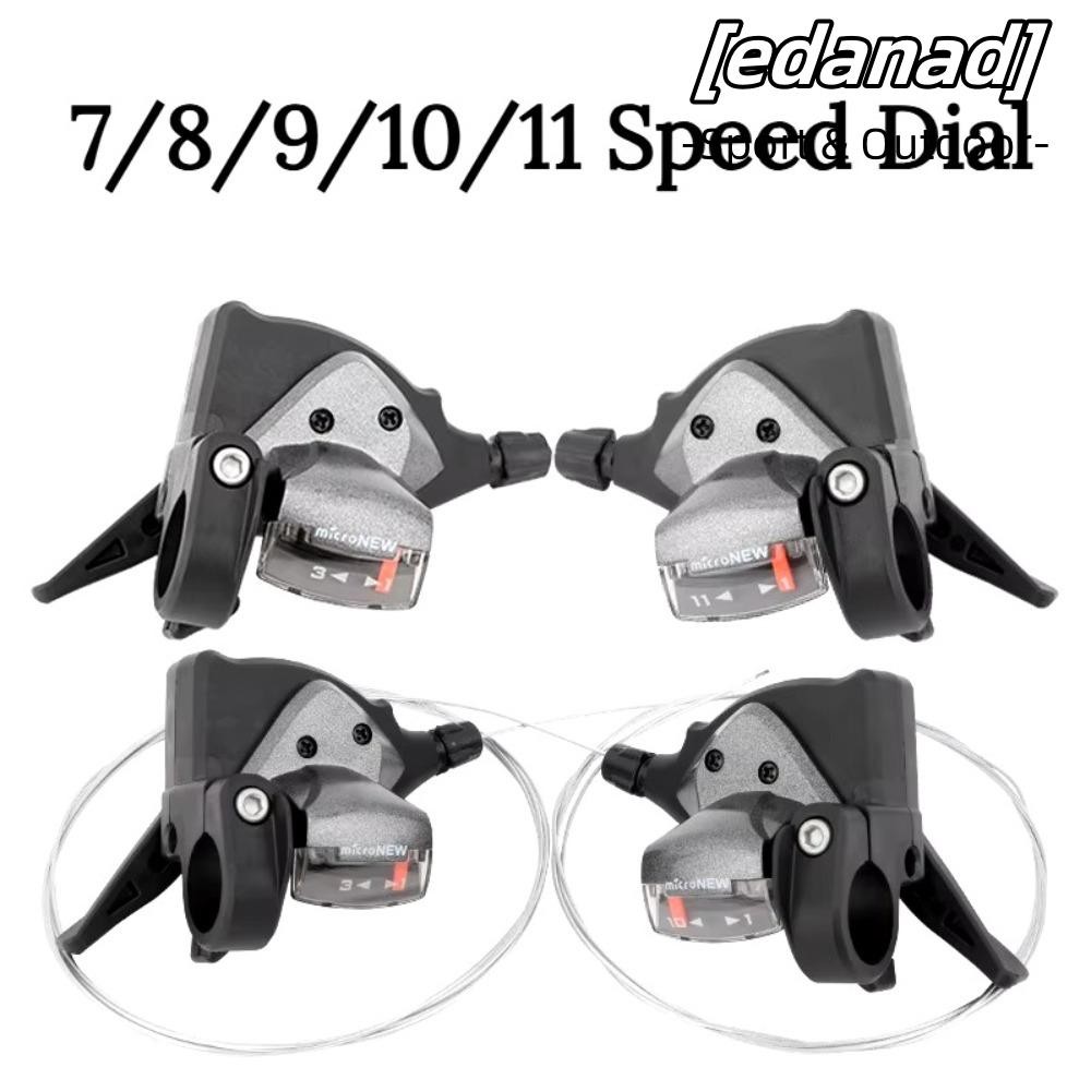 EDANAD จักรยานเสือภูเขา Shifter 7-11 Speed ควบคุมด้วยมือซ้ายและขวา สำหรับ Cassette 52T