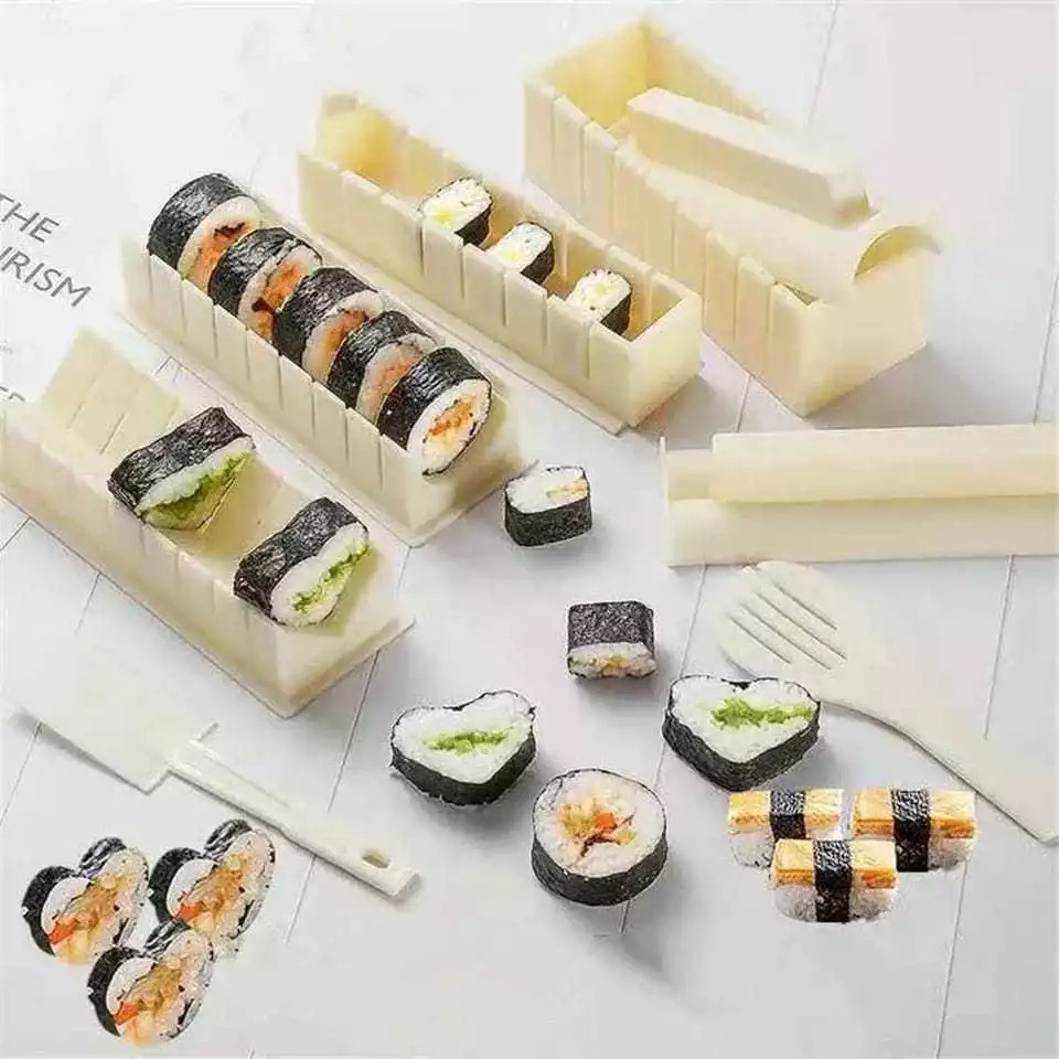 Cetakan Sushi Otomatis Praktis Sushi Maker Set Alat Gulung Sushi Kimbab Langsung Potong Sushi Mold R