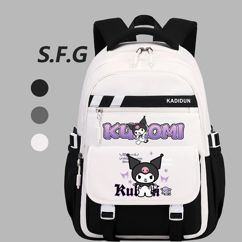 กระเป๋าเป้ Kuromi Sanrio สำหรับนักเรียนหญิง ชั้นประถม 3-6 & มัธยม - สวยงาม เบาและสะดวก (ฮิตในโรงเรีย