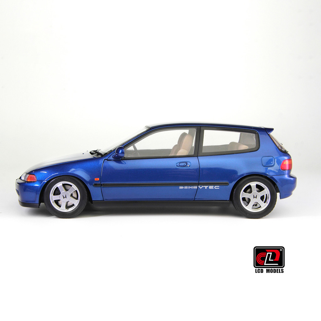 LCD 1: 18 Honda Honda EG6 SiR (SiRII) โมเดลรถโลหะผสมแบบเปิดเต็ม