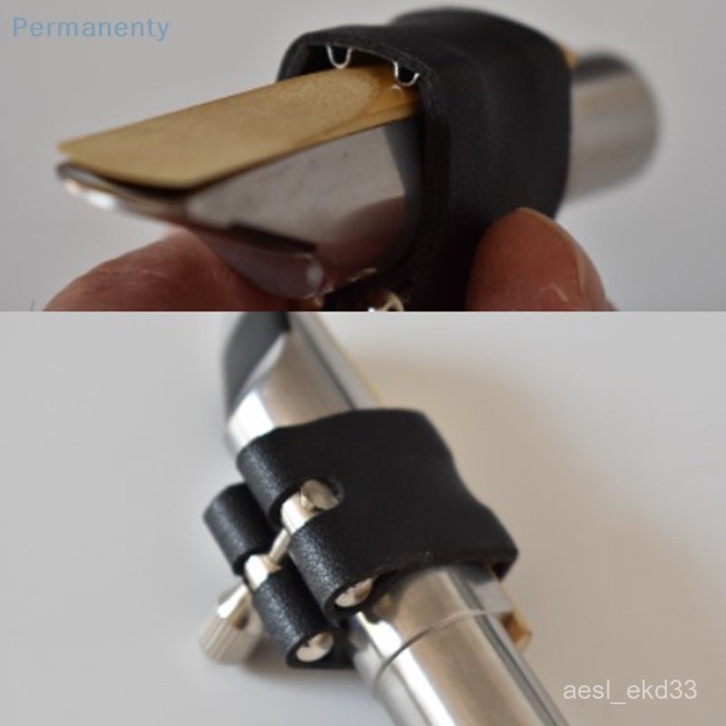 Permanenty Soprano/Tenor Alto Sax Saxophone Mouthpiece ligature w/fattener