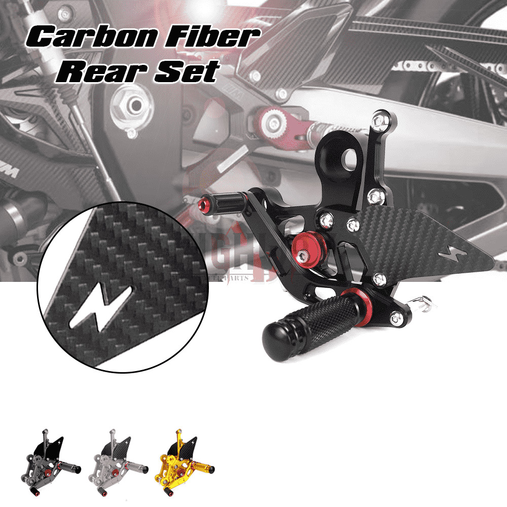 YAMAHA MOUNTAIN 09 FZ09 XR900 2014-2020 คาร์บอนไฟเบอร์รถจักรยานยนต์ด้านหลังปรับเท้าเล็บ