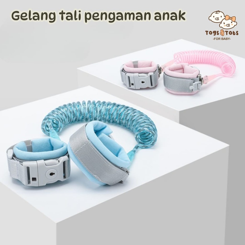 MERAH HIJAU UNGU ( OTH1287 / OTH1291 ) สร้อยข้อมือเชือกนิรภัยมือเด็ก - ธรรมดา - เขียว ชมพู ฟ้า ม่วง