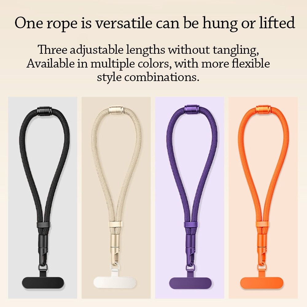 ซูฮู เชือกเส้นเล็ก, สายรัดข้อมือป้องกันการสูญหายแบบปรับได้, อุปกรณ์โทรศัพท์มือถือยาวสั้นทอแขวนสายรัดข้อมือผู้ชายผู้หญิง - รูปที่ 3