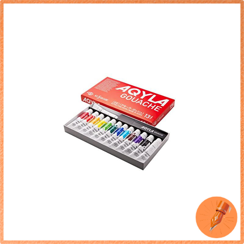 KUSAKABE Acrylic Gouache Akira Gouache 13 Color Set 11ml (Size 4)