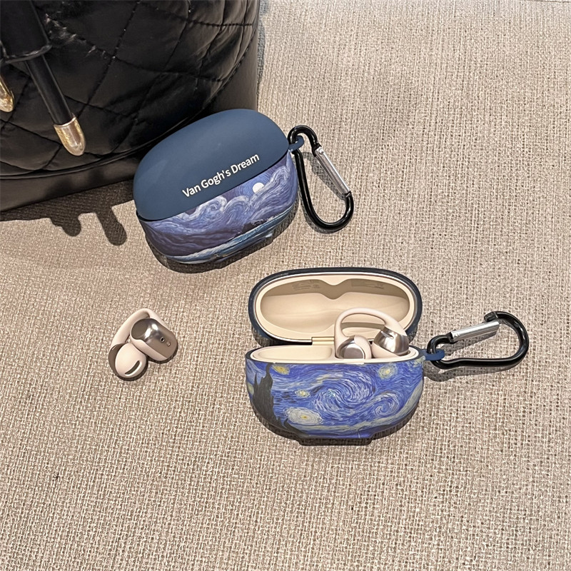 ภาพวาดสีน้ํามัน starry sky สําหรับ Shokz ชุดหูฟังบลูทูธไร้สาย Shokz OpenDots ONE E310 เคสป้องกันการ์ตูนน่ารัก anti-drop เคสป้องกันกรณีนุ่ม ราคา ถูกที่สุด ดีลบีเคเค แกลเลอรีภาพที่ 3
