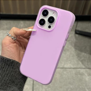 สต๊อกไทย เคสสำหรับไอโฟน11 สีเด่น เคสด้านครอบสองชั้นสีสัน For IPhone13 11 12 14PLUS 6/7/8 15 16Pro PROMAX X XS XR XSMAX