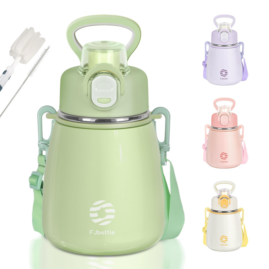 [ส่งตรงจากประเทศญี่ปุ่น]FJbottle ขวดน้ำ 600ml วัสดุเก็บความร้อนแบบสูญญากาศ  
ขวดสองทาง มีหลอด ดูด เป