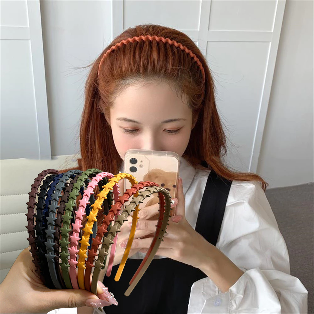 ที่คาดผมดาวหลากสีสำหรับสาว ๆ อเนกประสงค์น่ารัก ทำความสะอาดง่าย เครื่องประดับผม