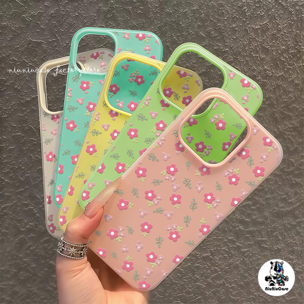ขนมเยลลี่เรียบง่าย ดอกไม้เต็มจอ For IPhone 11 15 16 12 13 14 Pro Max Plus เคส เคสไอโฟน กันกระแทก ซิลิโคน โทรศัพท์ปกหลัง ราคา ถูกที่สุด ดีลบีเคเค แกลเลอรีภาพที่ 2