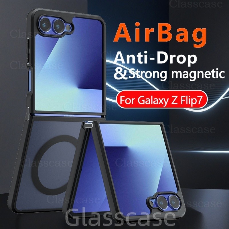SAMSUNG ปลอกสําหรับSamsung Galaxy Z Flip 7 FE 7FE Flip7 Flip7FE ZFlip7 Anti-Scratchโปร่งใสFrostedพร้