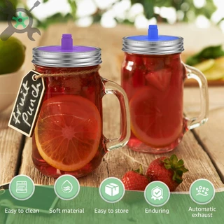 5 ชิ้นปากกว้าง Mason Jar ผักดองซิลิโคนหมัก Airlock ฝาปิดสแตนเลสสตีลสําหรับขนาด 86 มม ฝาซิลิโคนหมักผักดอง ขวดโหล Mason ปากกว้าง, ฝาระบายอากาศหมักกิมจิ, อุปกรณ์หมักผักดองบ้าน