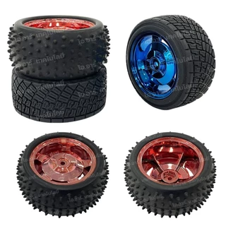 (1ล้อ) ล้อรถ ล้อหุ่นยนต์ ล้อใหญ่ ล้อวิบาก ล้อหนาม ขนาด 83mm/85mm Car Wheel, หน้ากว้าง 35mm/38mm Width Surface Large R...