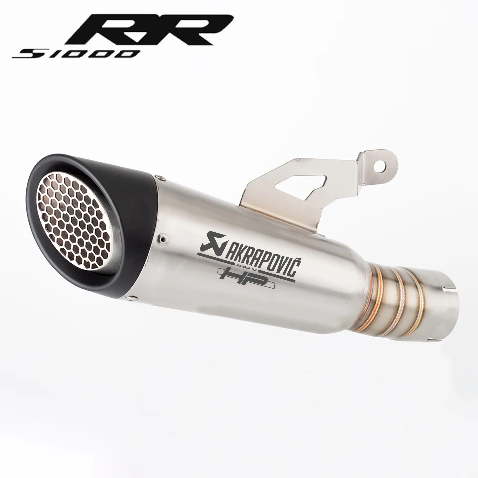 60 มม.สําหรับ BMW S1000RR S1000 RR 2019-2024 รถจักรยานยนต์ไอเสีย Escape ระบบปรับเปลี่ยน Link ท่อ S10